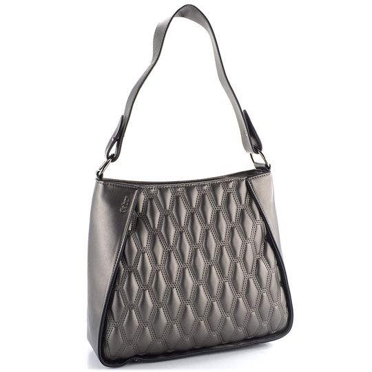 Gabor metalická hobo kabelka Benira Metallic Grey 011189