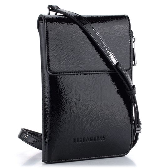 Hispanitas malá crossbody kabelka lakovaná Black BI243529