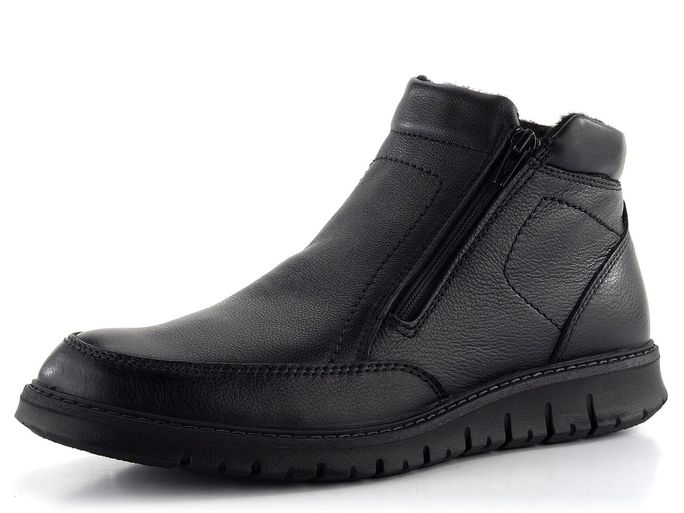 Ara pánský zipový kotník Leandro Black 11-35616-01