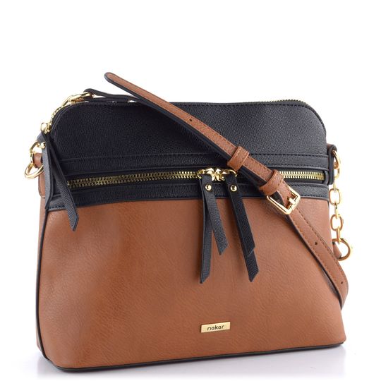 Rieker crossbody kabelka chestnut/schwarz H1652-22